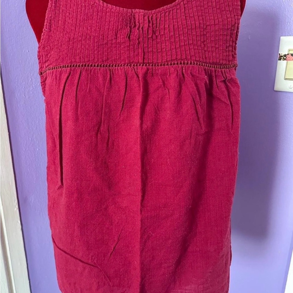 Old Navy Rich Red Textured Top